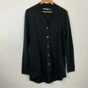 Soft Surroundings Button Down Wool Blend Cardigan Sweater Size PM